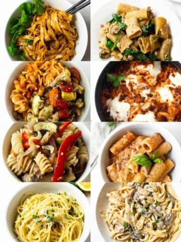 This collection of easy pasta dinner recipes has you covered for busy weeknight dinner ideas. Bonus: These quick pasta dishes are all done in under 35 minutes!