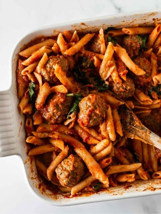 No-Boil Baked Penne Pasta (Pasta Bake)