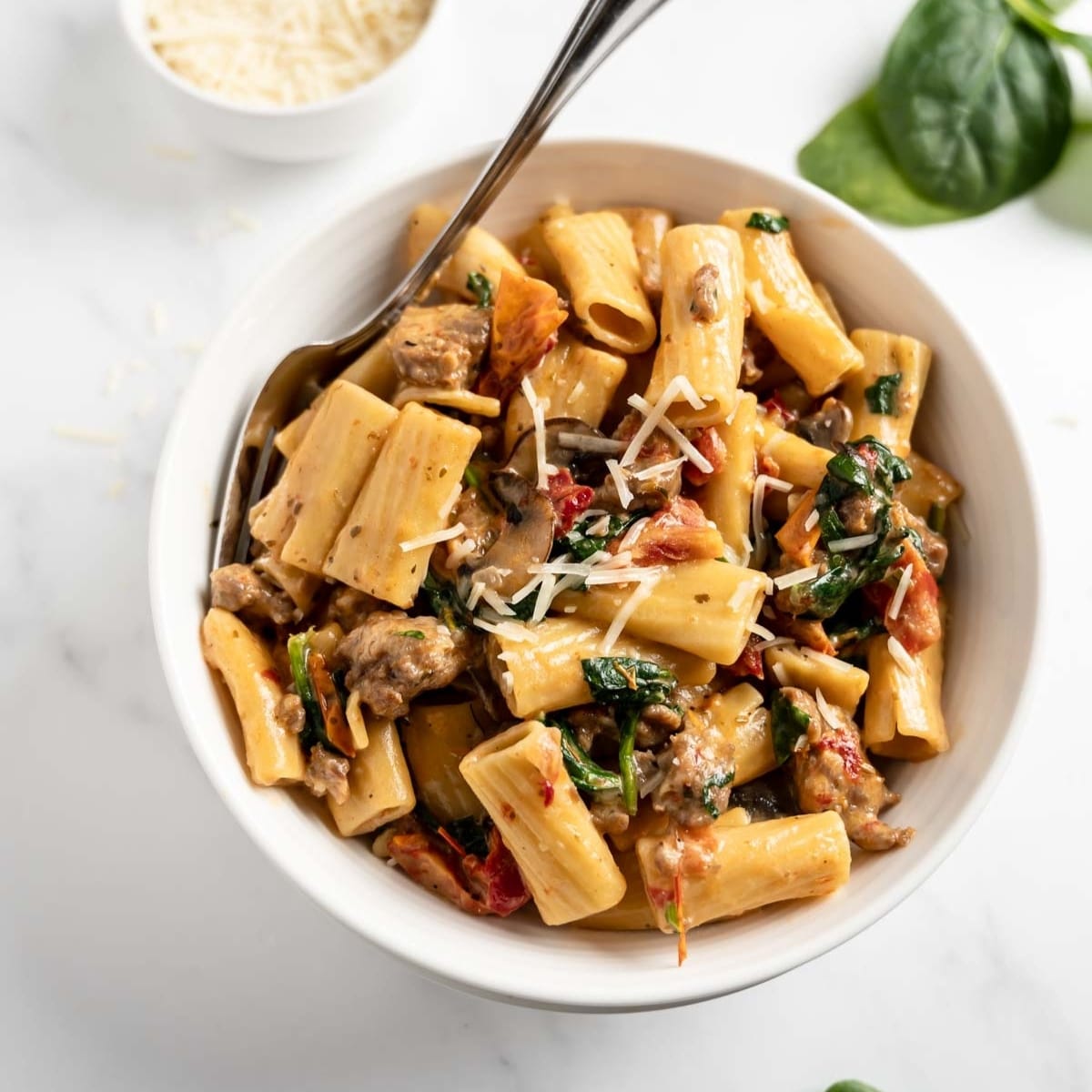 Creamy Tuscan Sausage Pasta