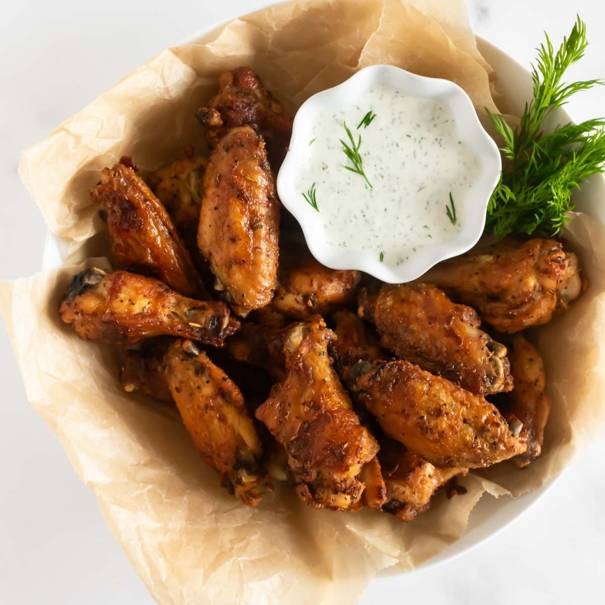 Extra Crispy Baked Chicken Wings