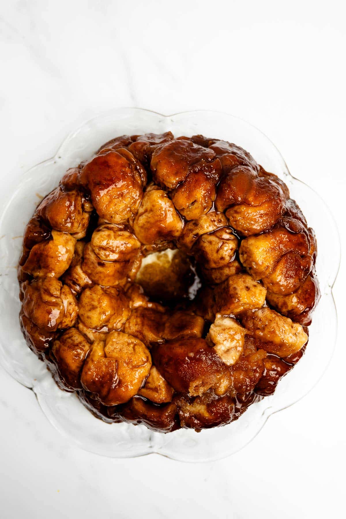 monkey bread on a plate.